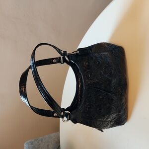 Coach black leather purse